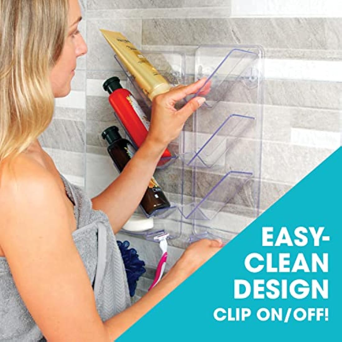 Jolof Store Shower Caddy – Rustproof Adhesive Bathroom Shelf