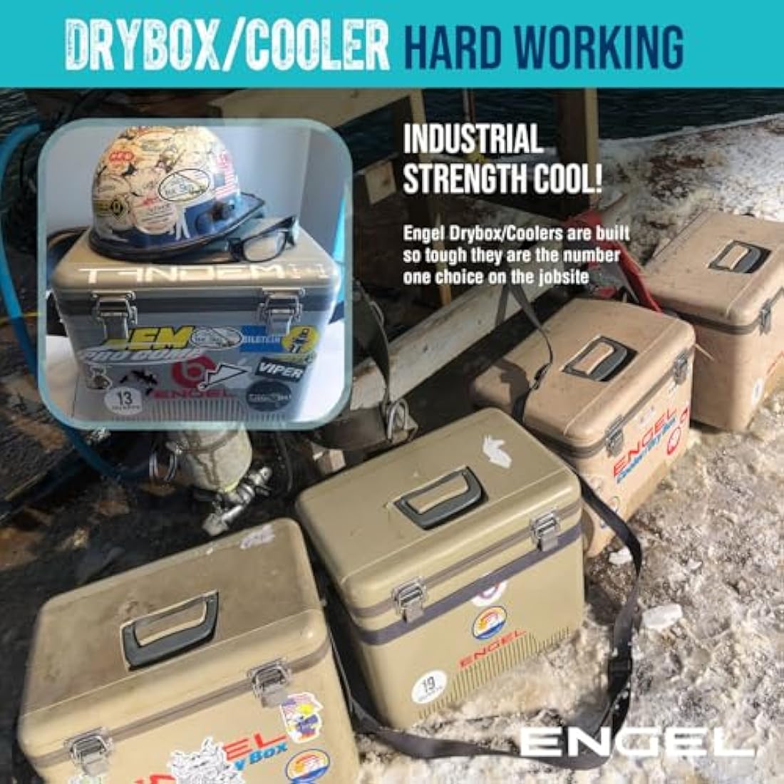 Engel 18L Cooler Box – Leak-Proof Drybox & Portable Icebox for 30 Cans