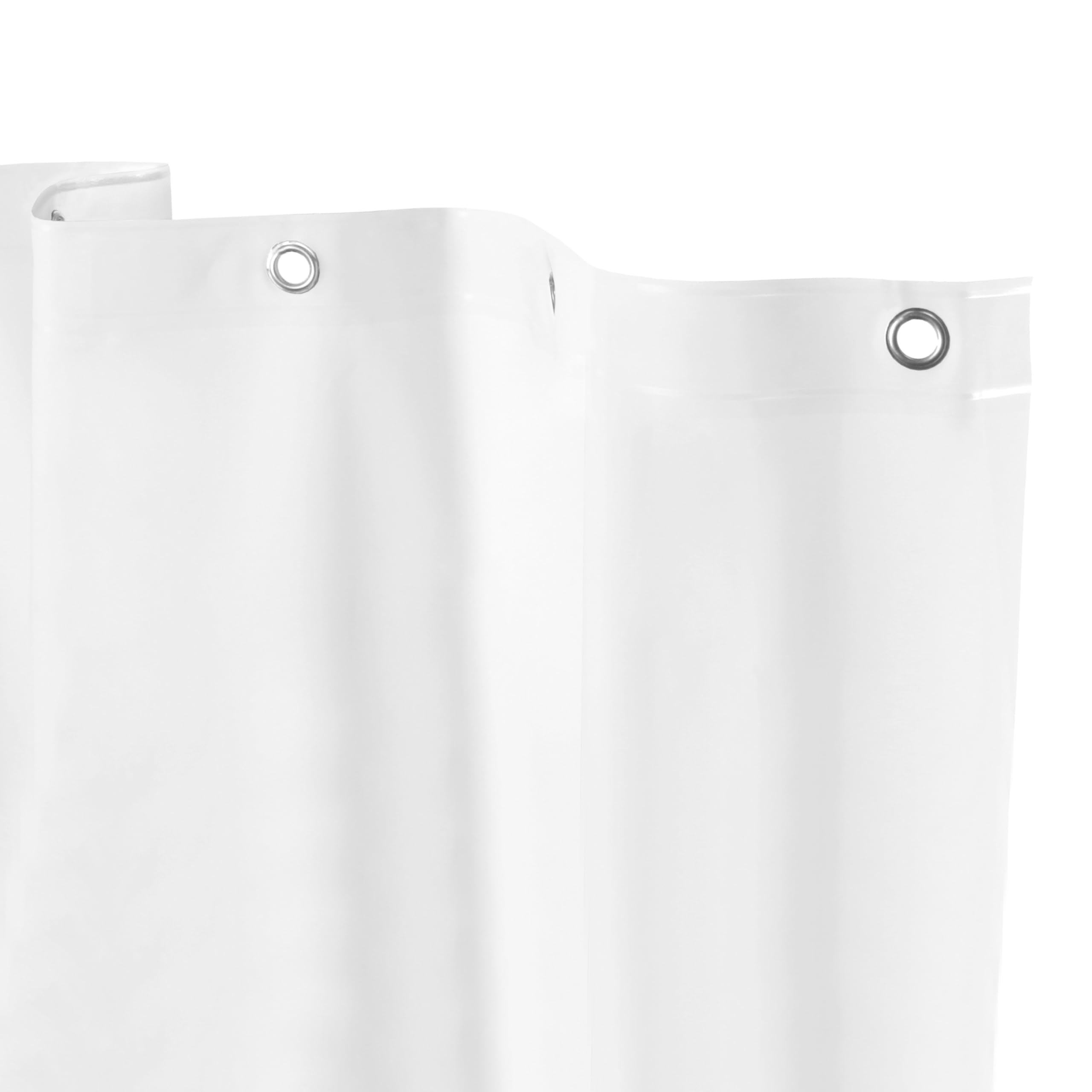 Kenney PEVA Shower Liner – Antimicrobial Mildew Resistant, White