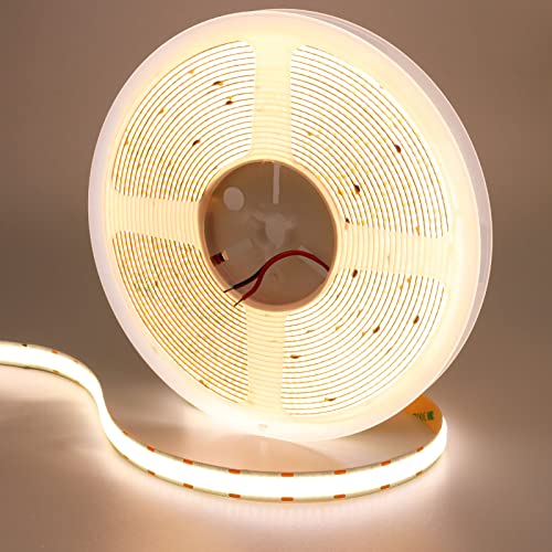 GOMING 32.8ft Double Row COB LED Strip Light | 4000K Natural White 24V