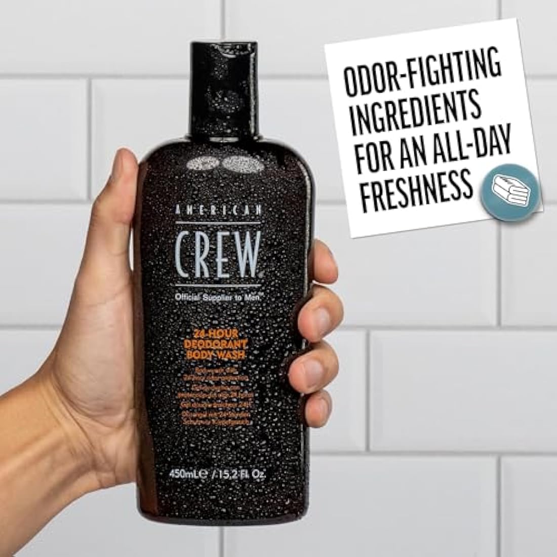 American Crew 24-Hour Deodorant Body Wash – Tea Tree & Odor Control