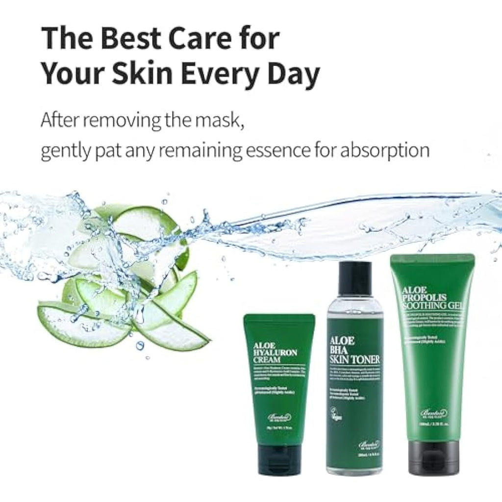 Benton Aloe Soothing Mask Pack – Hydrating & Cooling Sheet Mask (10 Pack)