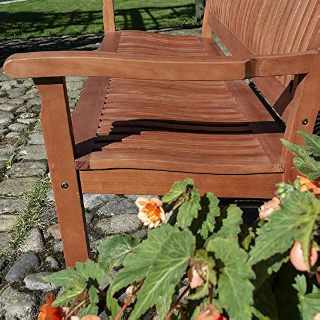 Rowlinson Willington 1.5m Hardwood Garden Bench | 3-Seater Outdoor Seat