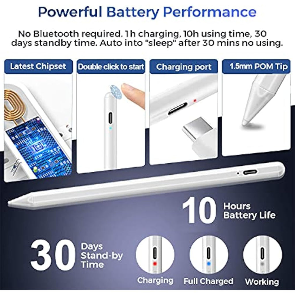 Stylus Pen for iPad – Active Pencil with Palm Rejection