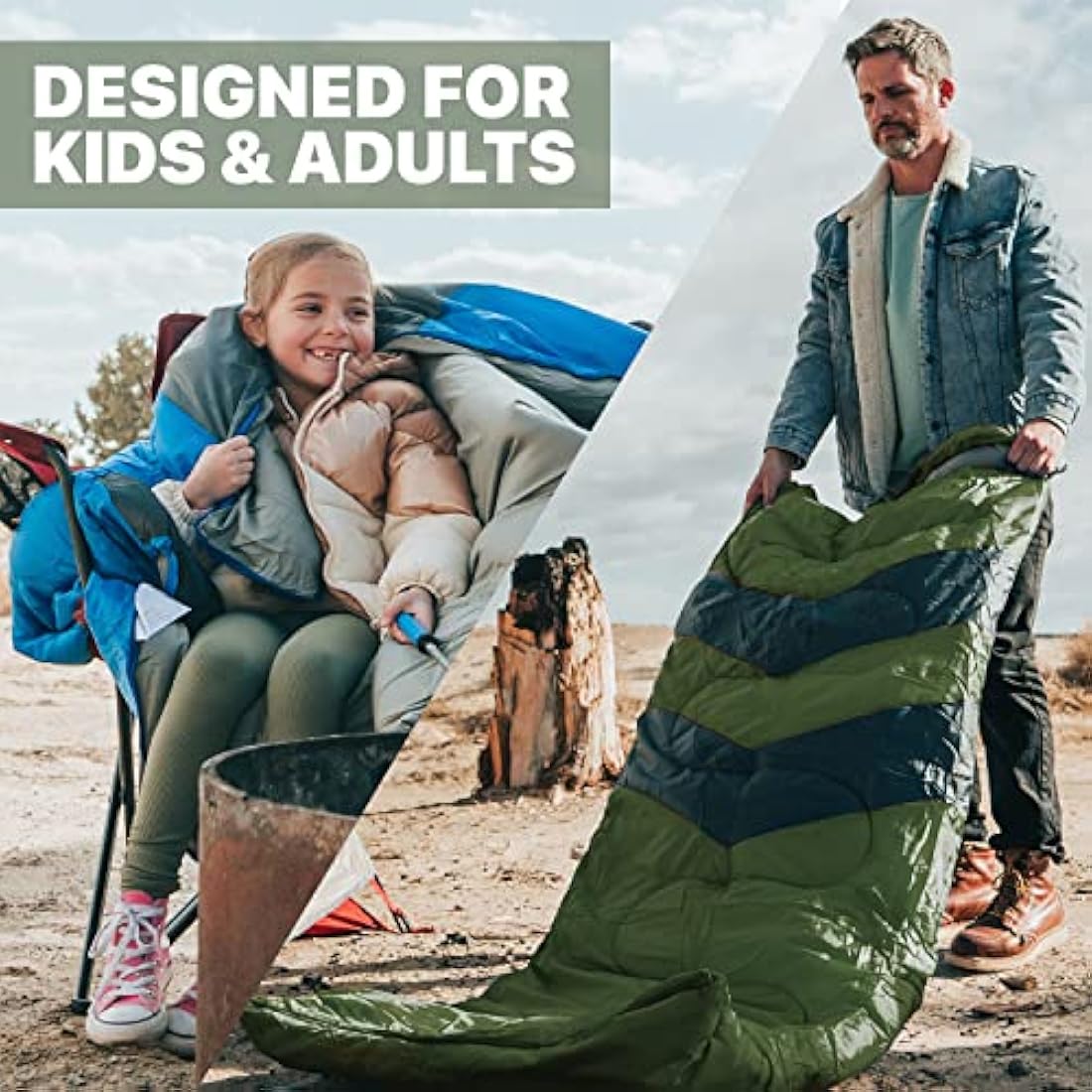 MalloMe 3-4 Season Sleeping Bag | Waterproof Ultralight Cold Weather Gear