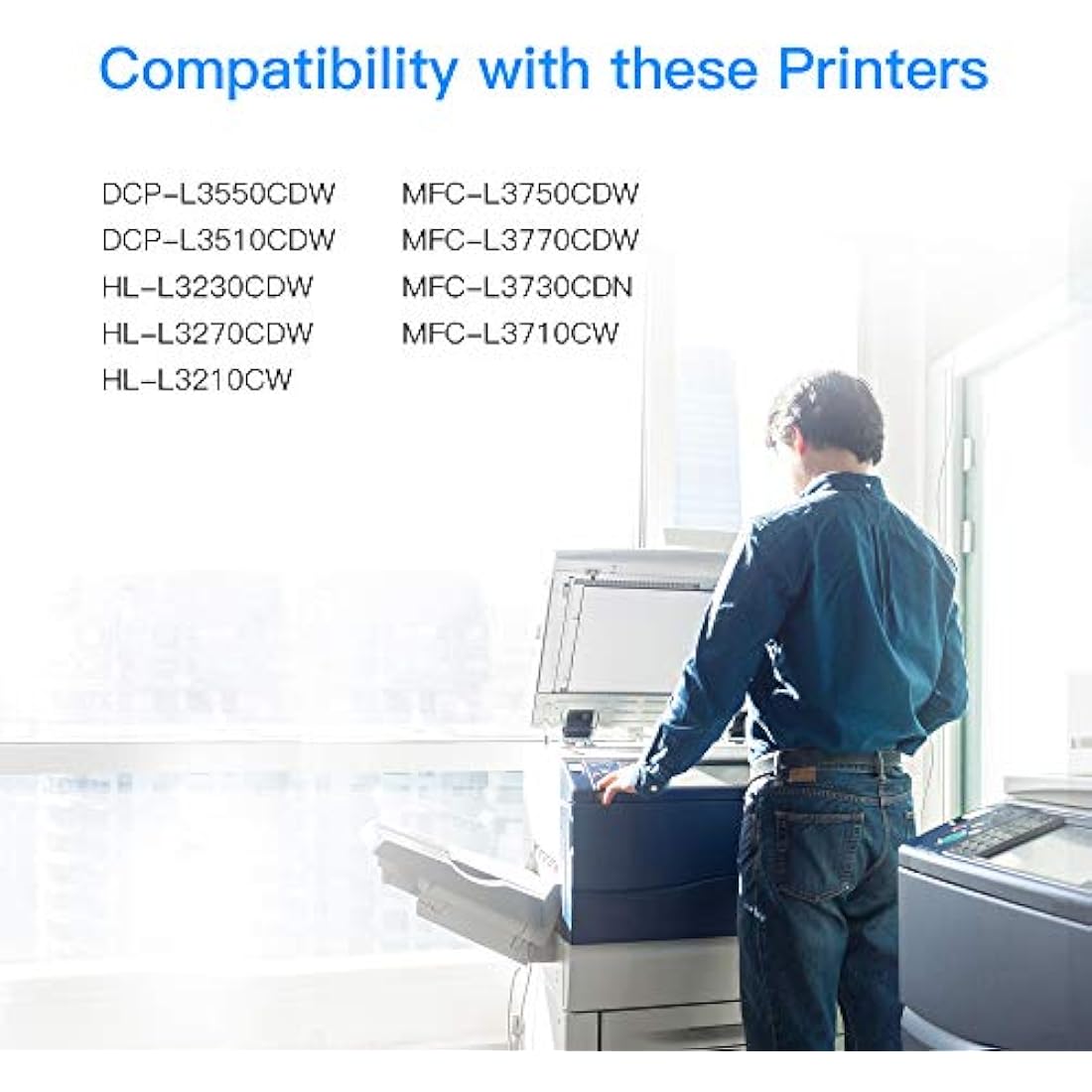 LxTek TN-247 TN-243 Compatible Toner for Brother MFC-L3750CDW - 4 Pack