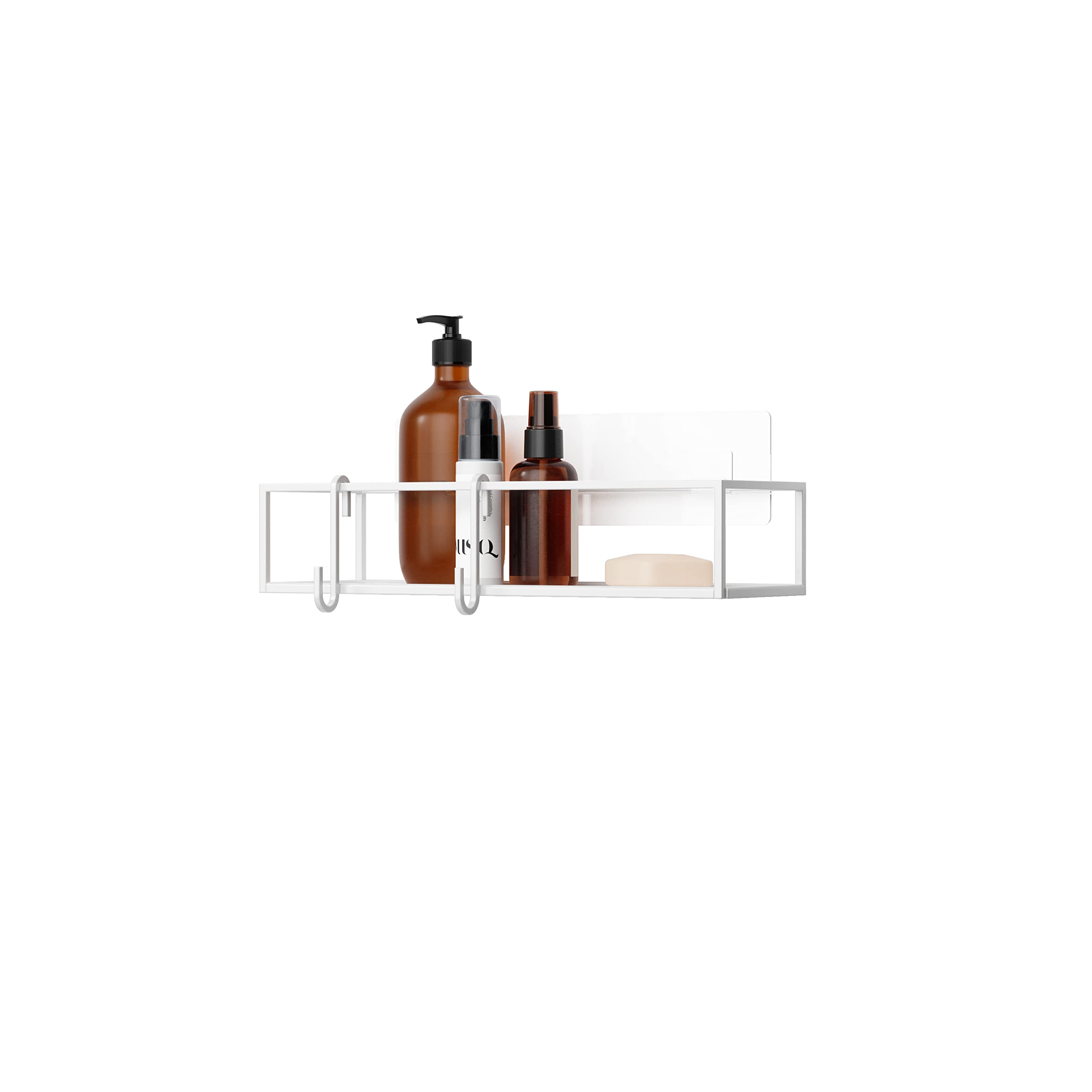 Umbra Cubiko Shower Caddy Bins | No-Drill Rust-Free Metal - Set of 2