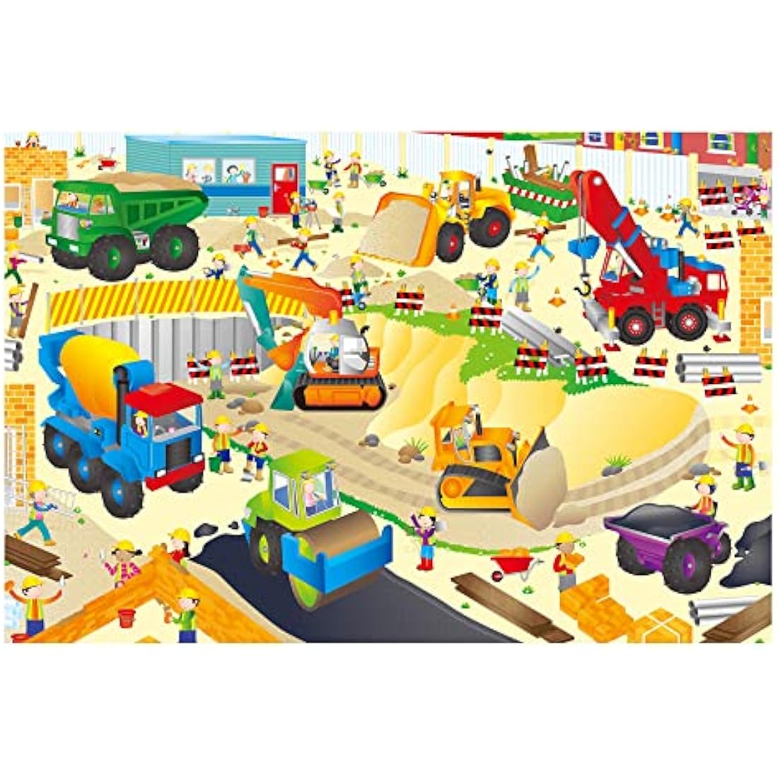 Galt Toys Giant Floor Puzzle – Construction Site 30-Piece Jigsaw