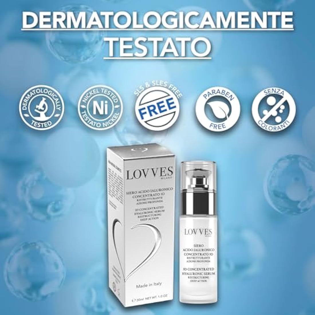 LOVVES 3D Hyaluronic Acid Serum – Anti-Aging & Anti-Wrinkle – 30ml