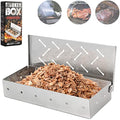 Stainless Steel Smoker Box for BBQ Grill Wood Chips