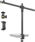 JEBUTU OS02 Camera Desk Mount with Overhead Phone Arm and C-Clamp