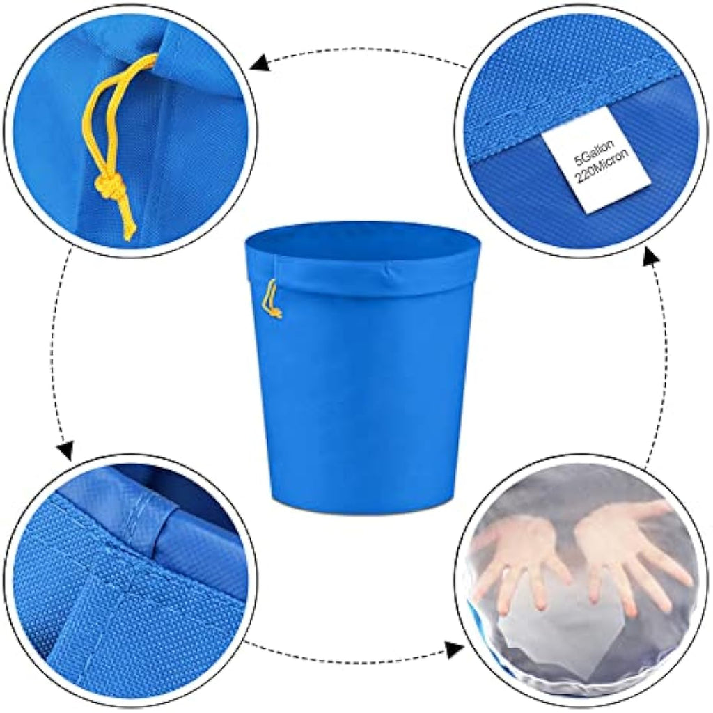 Hyindoor 5 Gallon Herbal Ice Oil Extraction Bubble Bags - 5 Bag Set