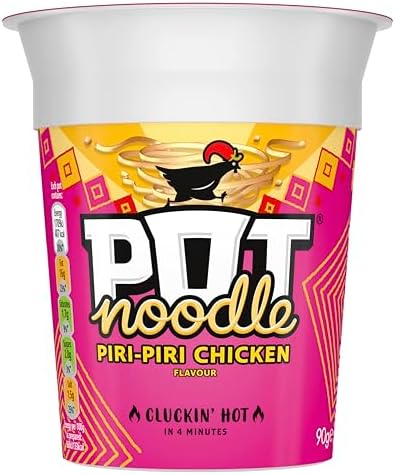 Pot Noodle Piri-Piri Chicken Instant Noodles – 12 x 90g Bulk Pack