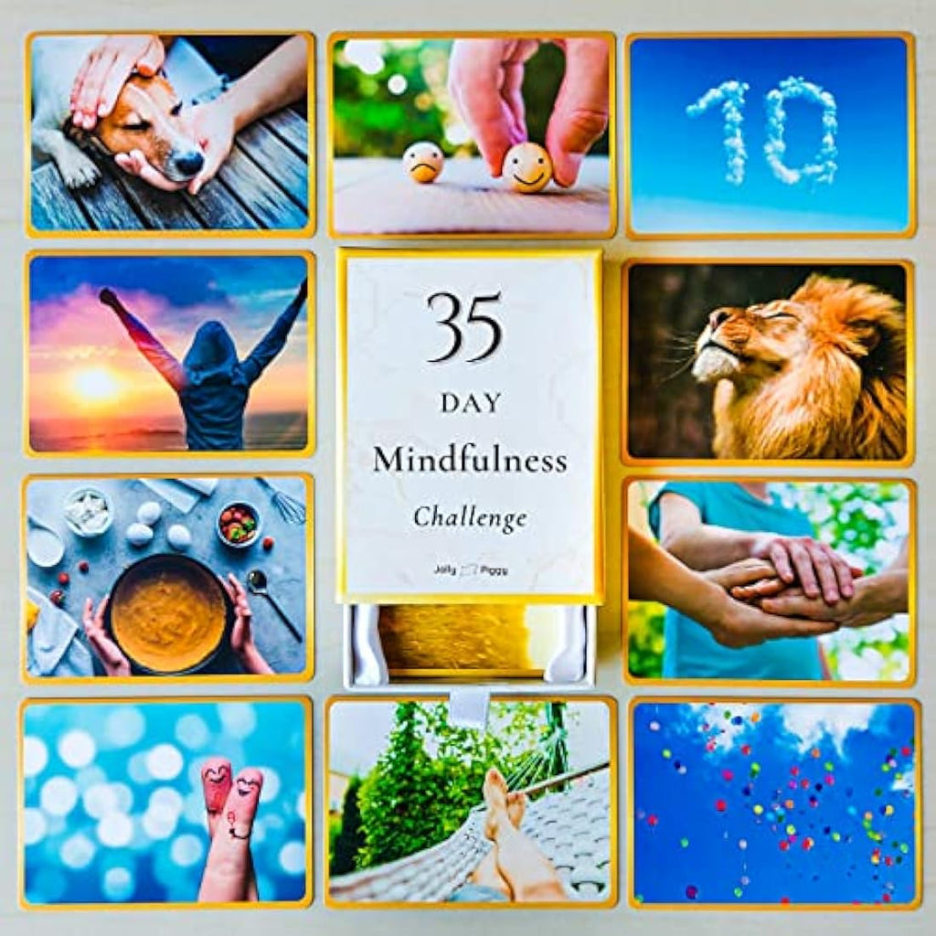 Mindfulness Challenge Cards - 35 Day Anxiety Relief Gift Set