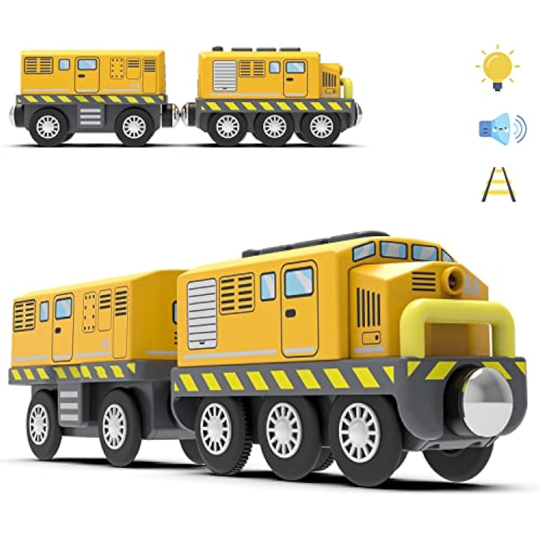 Motorized Battery Operated Train for Wooden Tracks – Magnetic