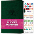 Legend Budget Planner – Vegan Leather Financial Organizer, Dark Green