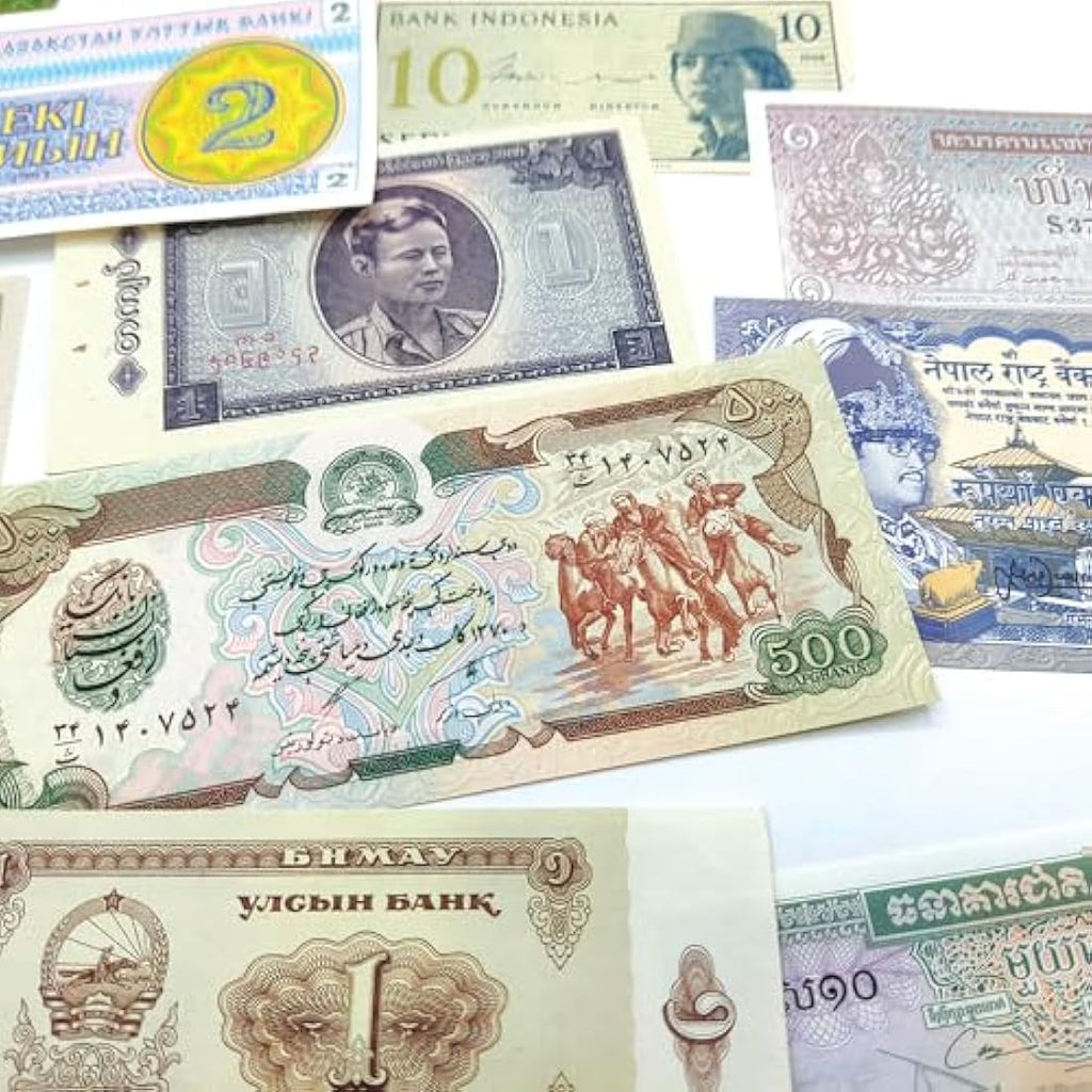 Impacto 10 Asian Banknotes Set | Uncirculated Foreign Currency Collection