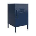 DHP Furniture Bradford Metal Locker End Table Navy, 39x37x68cm DxWxH