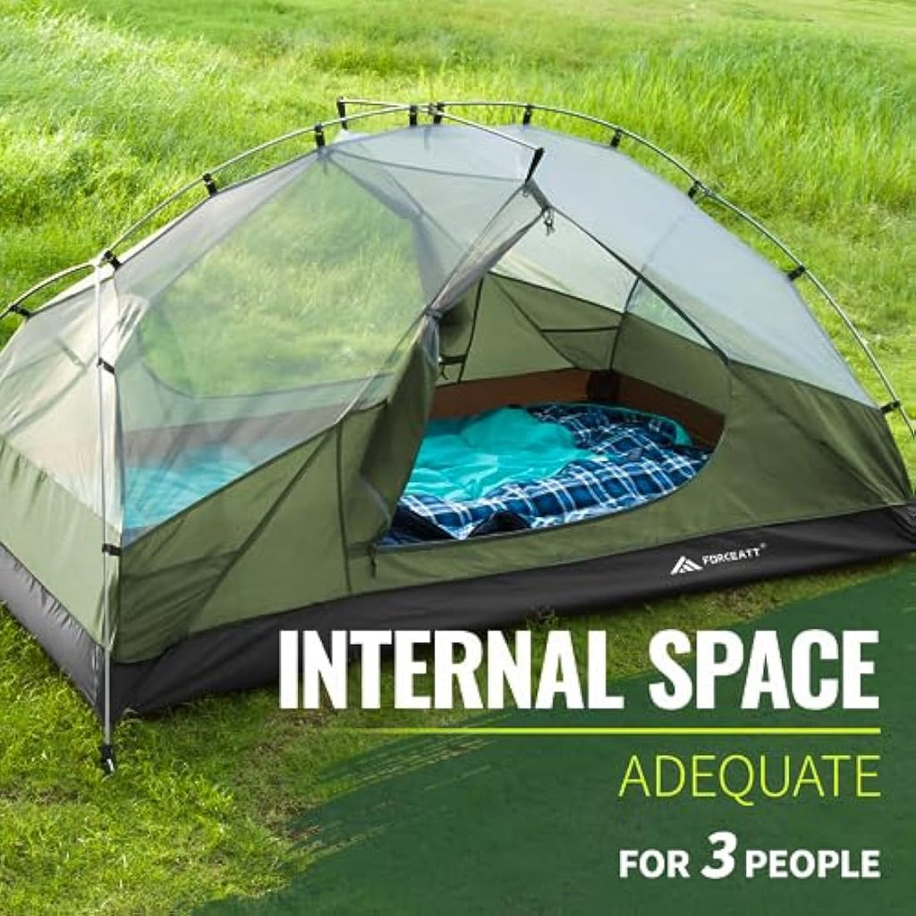 Forceatt 3-Person Backpacking Tent | PU3000mm Waterproof Camping Tent