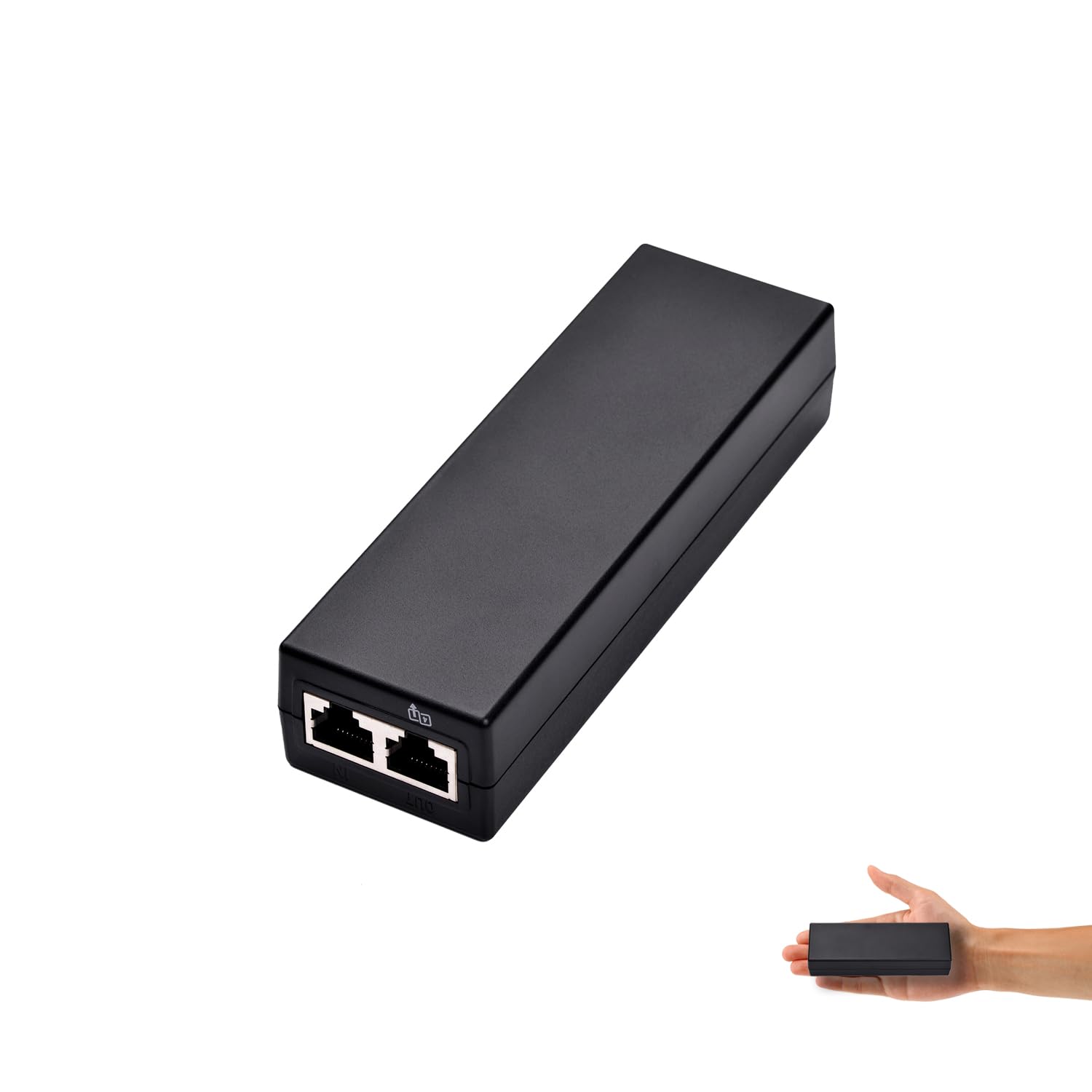 REVODATA 2.5Gbps 30W Active PoE Injector | IEEE 802.3af/at Adapter