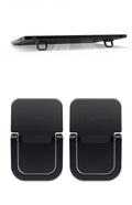 Keyboard Stand for Computer, Mini Invisible Laptop Kickstand for Desk Computer Keyboard MacBook Notebook Stand Riser Aluminum 2PCS Black - image 1
