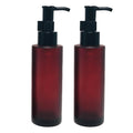2PCS 100ml Amber Glass Bottles with Black Lotion Pumps Refillable Glass Liquid Soap Cream Dispenser Pump Bottles Containers for Bathroom - image 1