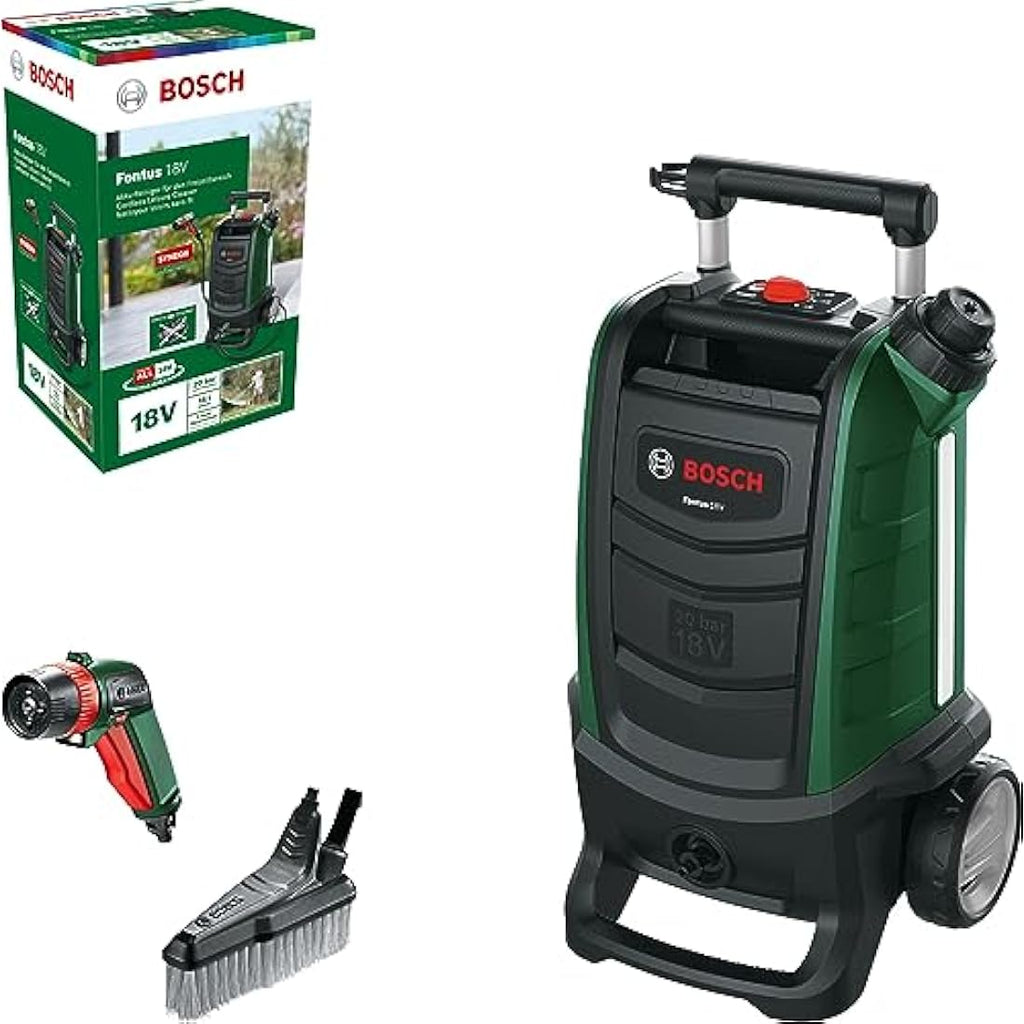 Bosch Fontus 18V Cordless Outdoor Pressure Washer – Portable Cleaner
