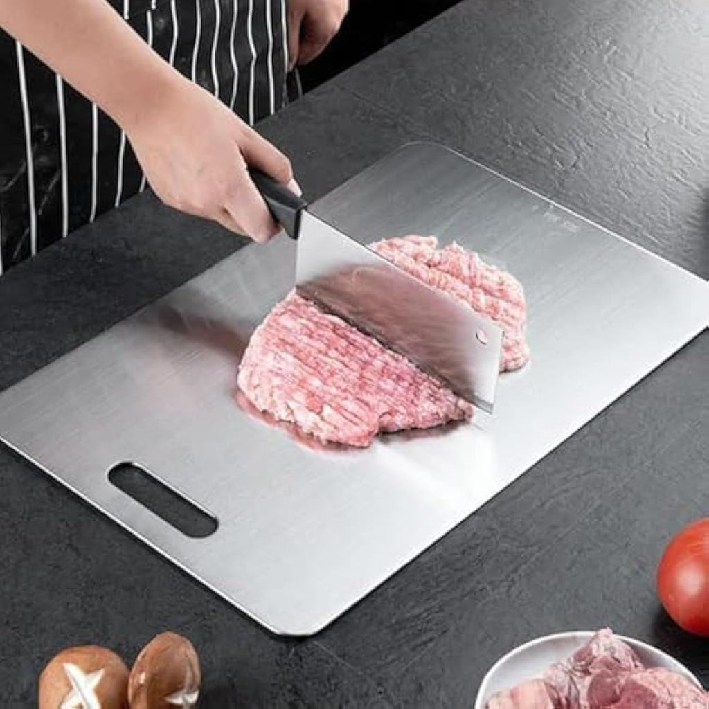 Jolof Store Stainless Steel Cutting Board Set | 3-Piece Hygienic Set