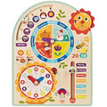 Tooky Toy Wooden Calendar Clock – Educational Learning Toy for Kids
