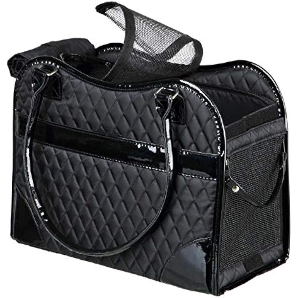 TRIXIE Amina Dog Carrier Bag – Quilted Polyester & Leather – 5kg
