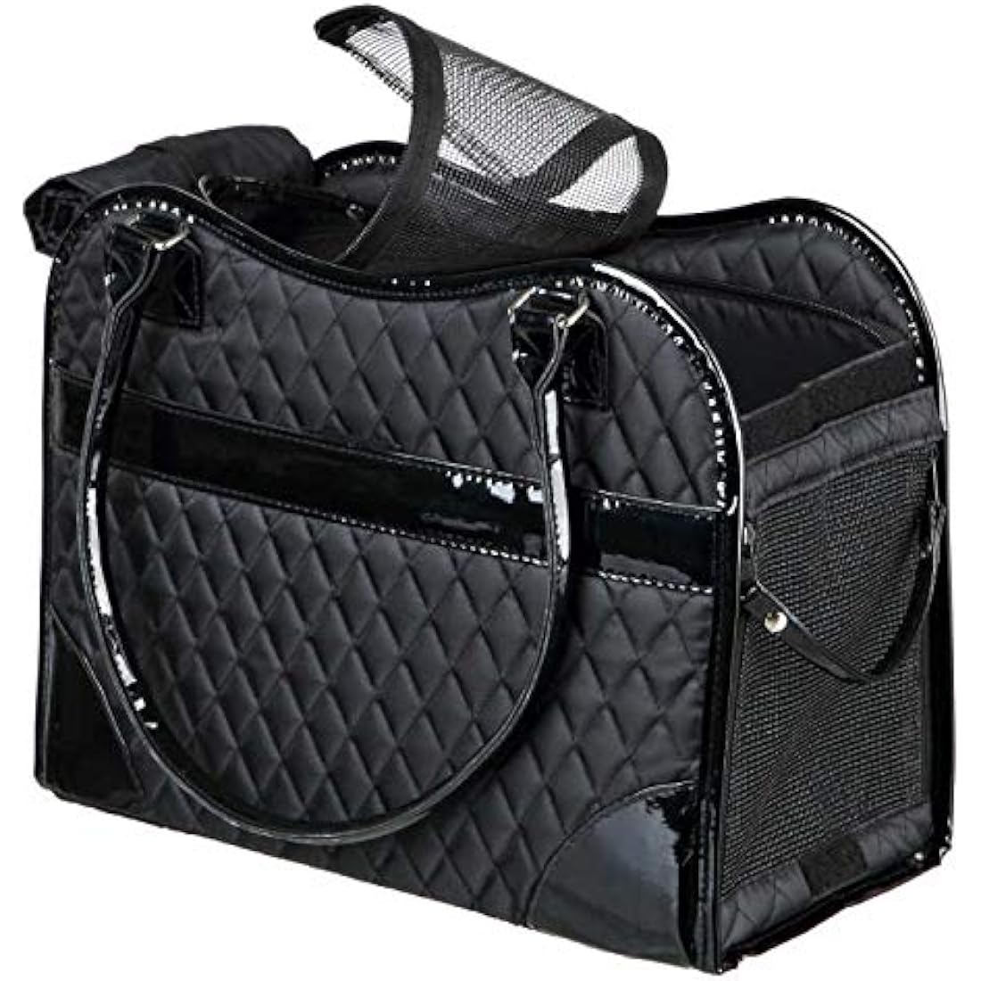 TRIXIE Amina Dog Carrier Bag – Quilted Polyester & Leather – 5kg