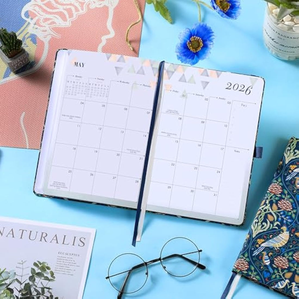 Academic Diary 2025-2026 – A5 Week to View Hardcover Planner