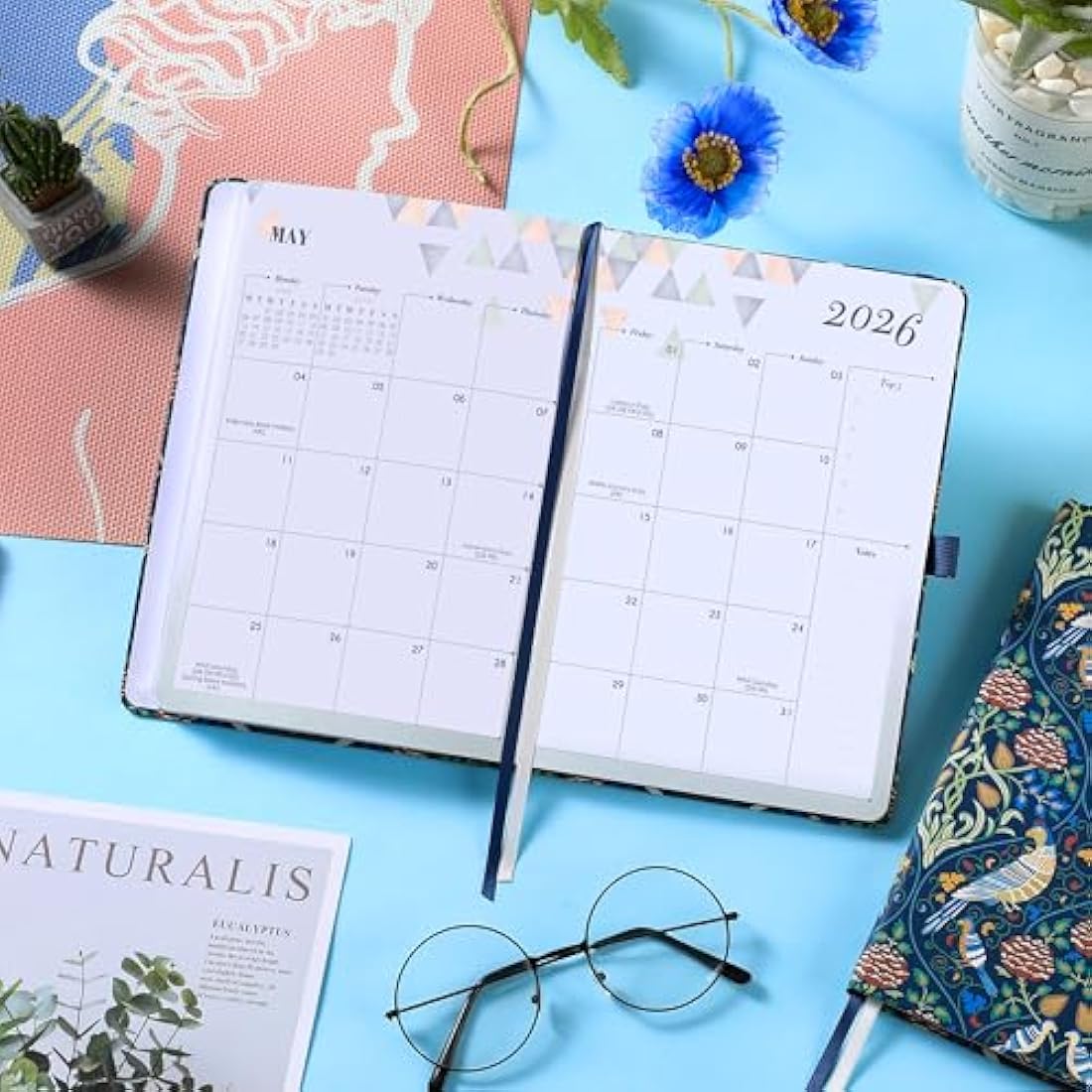 Academic Diary 2025-2026 – A5 Week to View Hardcover Planner