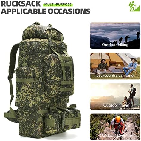 King'sGuard 100L Hiking Backpack – Heavy-Duty Men's Camping Rucksack