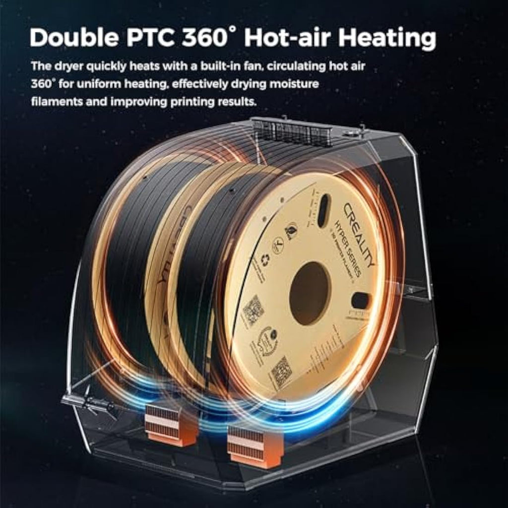 Creality Space Pi Filament Dryer Plus | 2-Roll 360° Hot-Air Heating Box