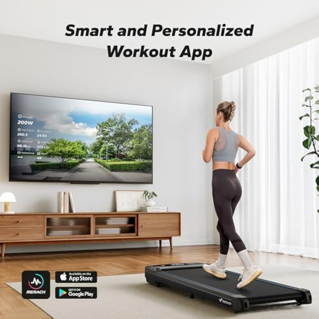 MERACH T26 Walking Pad – 2.75HP Under Desk Treadmill with Remote Control
