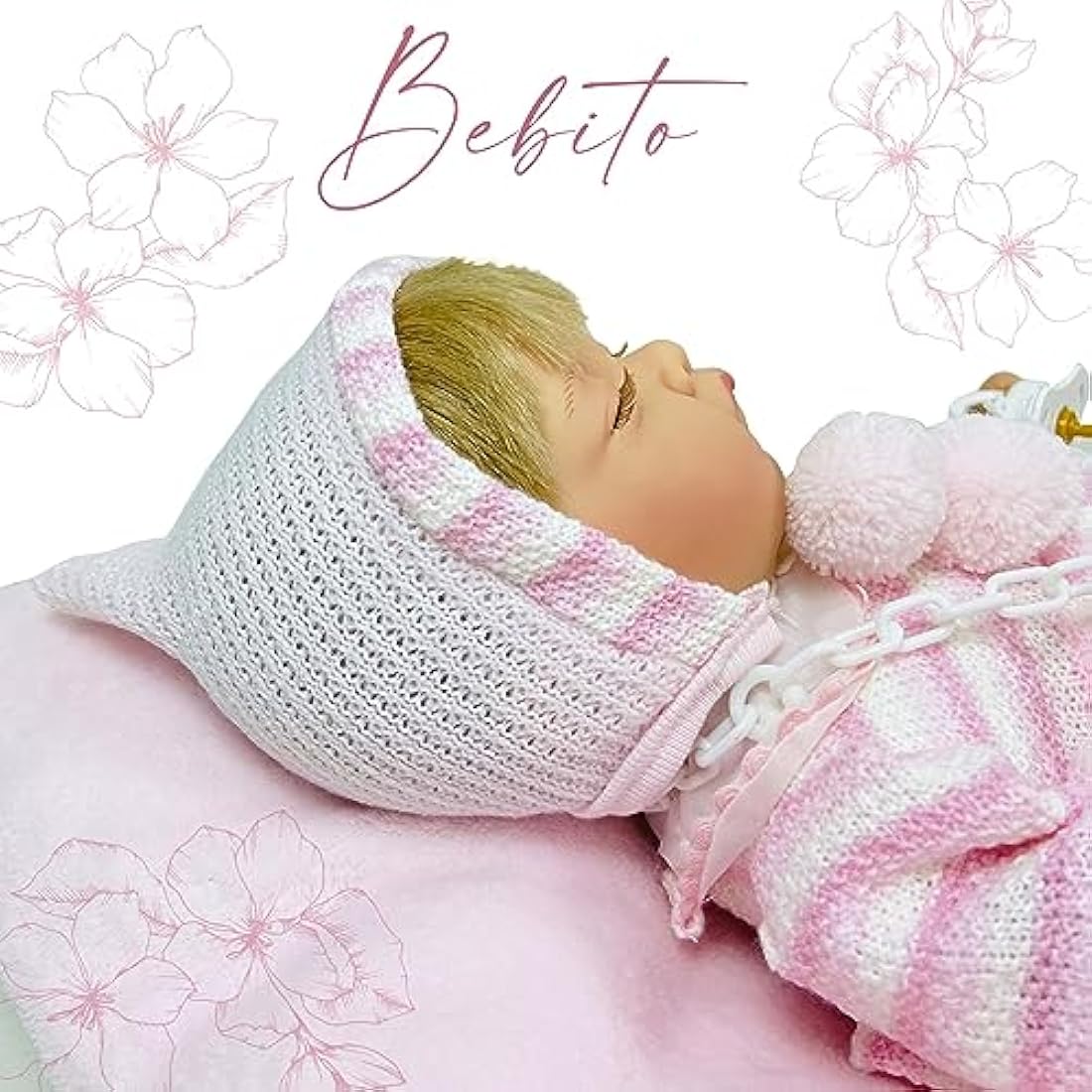 Nines Artesanals d'Onil Mi Bebito Reborn Doll – 18" Soft Body Baby