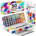 Funcils Professional Watercolour Paint Set - 50 Colors for Artists