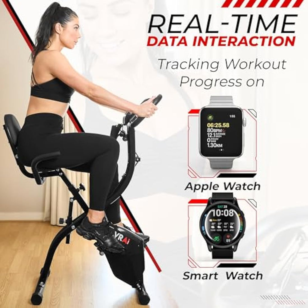 SmartXBike Pro Folding Exercise Bike | 4-in-1 Magnetic Resistance