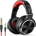 OneOdio Pro10 Wired DJ Studio Headphones - 50mm Drivers - Red