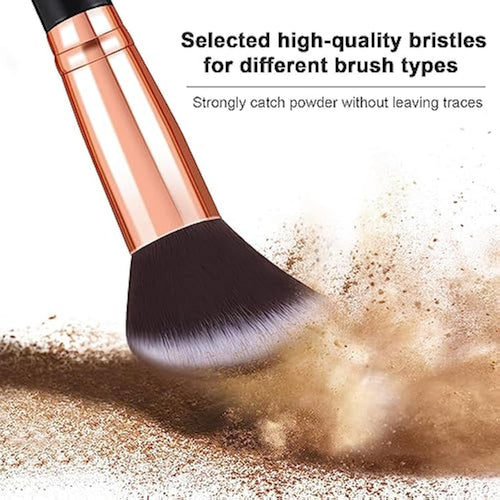 10-Piece Marble Makeup Brush Set | Synthetic Beauty Tools