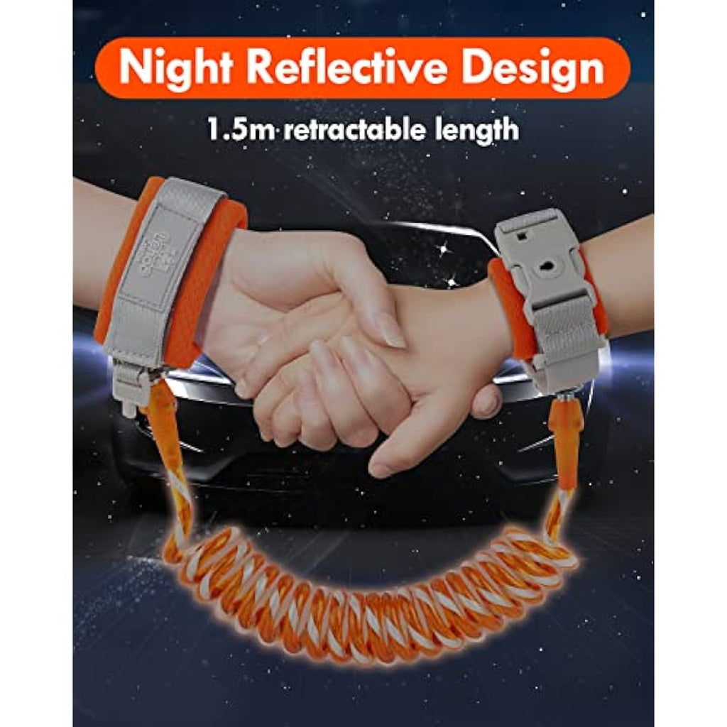 Lehoo Castle Anti Lost Wrist Link – Toddler Safety Harness Leash, Orange