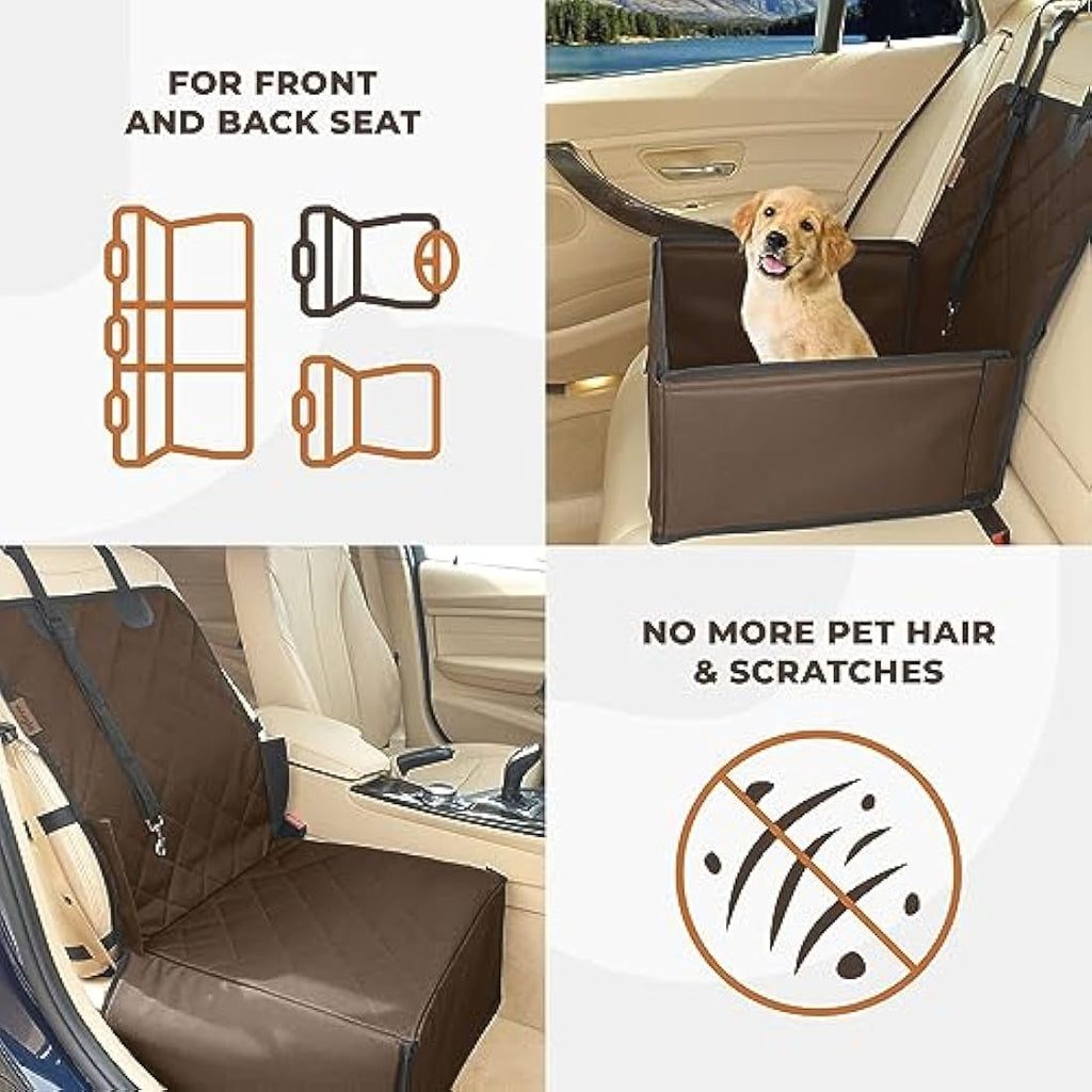 Wuglo Dog Car Seat – Waterproof Booster Seat for Small to Medium Dogs