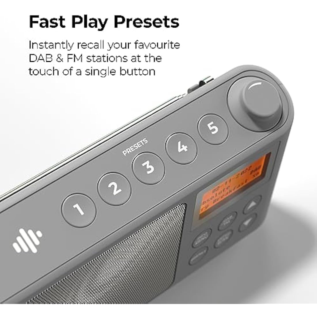 i-box Spectrum Portable DAB/DAB+ & FM Radio | 15H Battery & USB Power