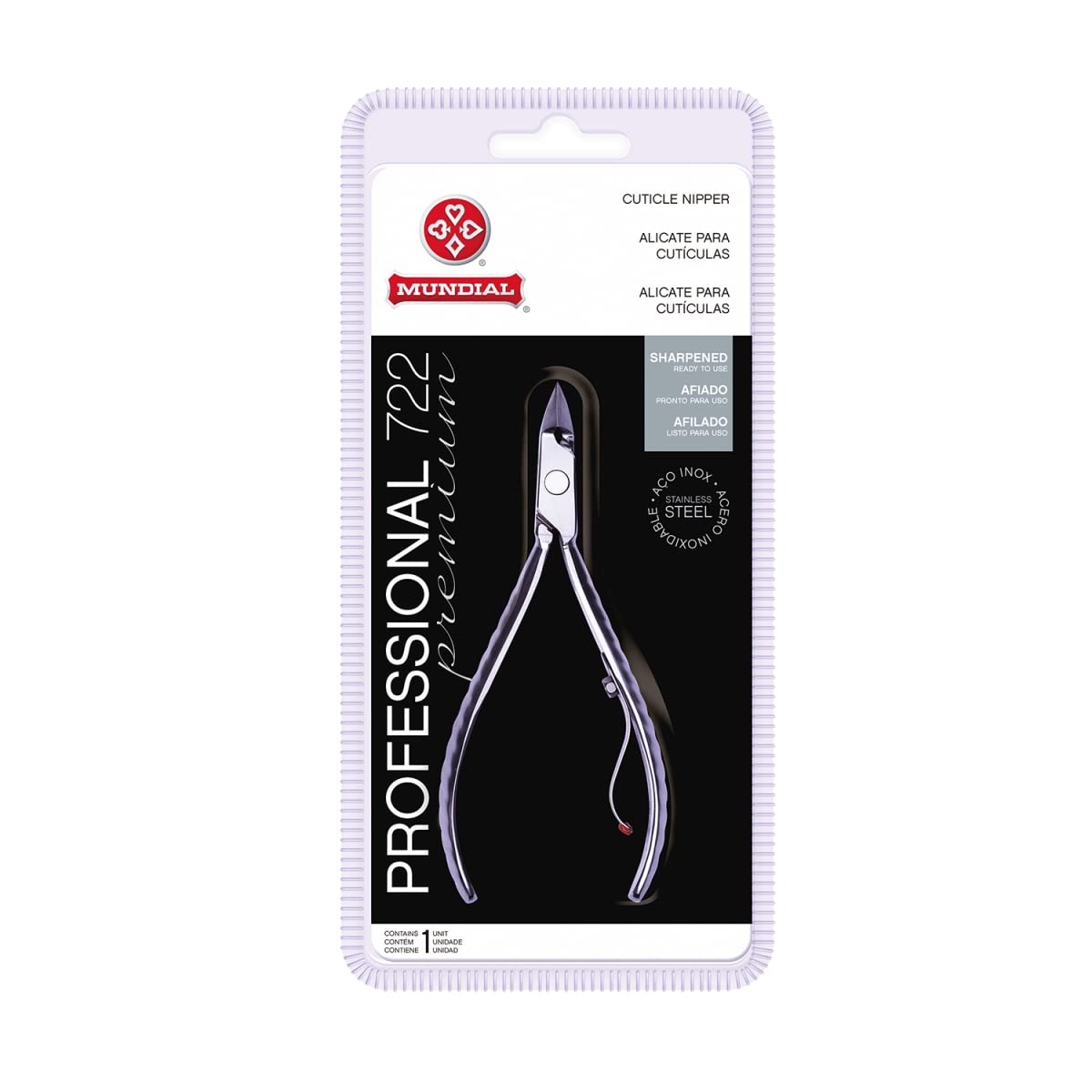 Mundial Professional Cuticle Pliers – Stainless Steel Nipper 722-PR