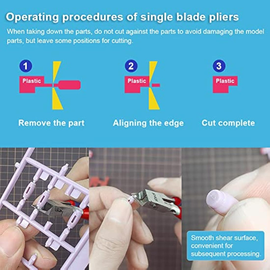 stedi 5-inch Single-Edge Model Nipper | Ultra-Thin Plastic Cutting Tool