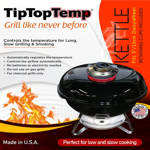 Tip Top Temp TTT-03 Kettle Grill Temperature Regulator and Smoker
