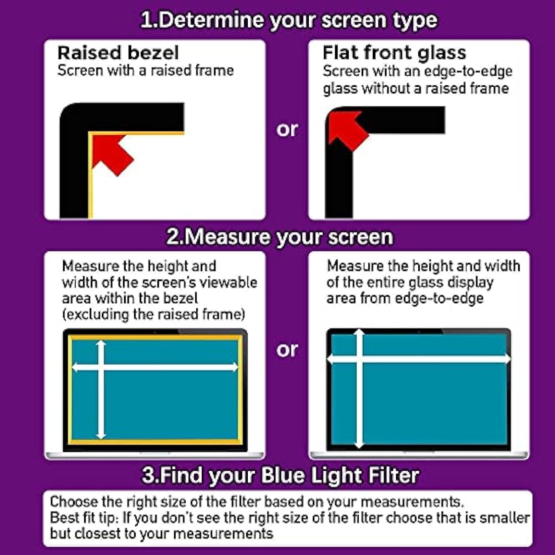 AiMok 24 Inch Anti Blue Light Filter | Anti-Glare Screen Protector for Monitor