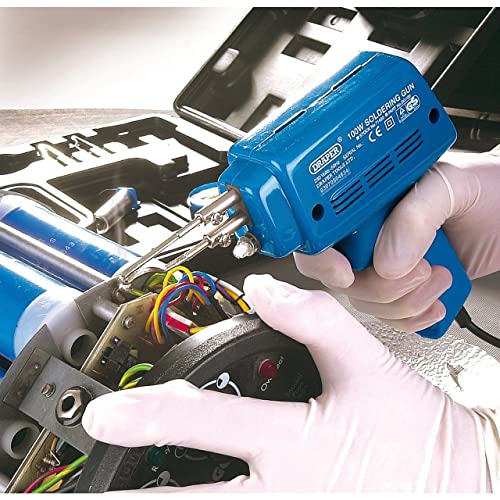 Draper 71420 100W Soldering Gun Kit with Case & Accessories – Blue