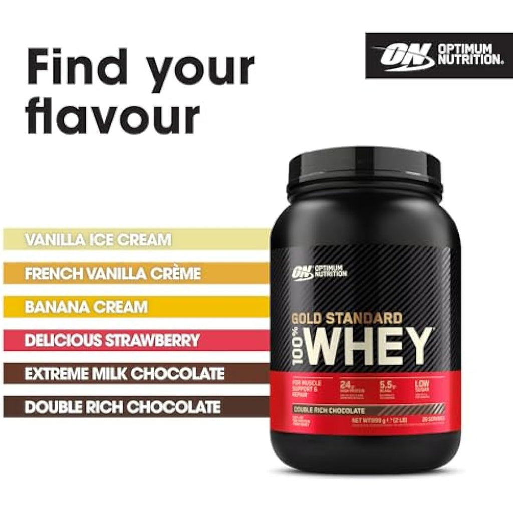 Optimum Nutrition Gold Standard Whey Protein - Double Rich Chocolate - 899g